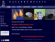Tablet Screenshot of galleryrussia.com